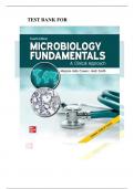 Test Bank For Microbiology Fundamentals A Clinical Approach, 4th Edition by (Cowan/ Smith/ Lusk), ISBN: 9781260702439, All 22 Chapters Covered, Verified Latest Edition