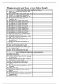 Measurements and their errors AQA Physics Active Recall Questions Prompts Revision 