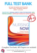 Test Bank For Nursing Now 8th Edition Today's Issues, Tomorrows Trends By Joseph T. Catalano 9780803674882 Chapter 1-30 Complete Guide .