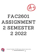 FAC2601 Assignment 2 Semester 2 2022