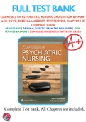 Test Banks For Essentials of Psychiatric Nursing 2nd Edition by Mary Ann Boyd; Rebecca Luebbert, 9781975139810, Chapter 1-31 Complete Guide