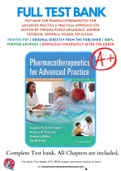 Test Bank For Pharmacotherapeutics for Advanced Practice A Practical Approach 5th Edition by Virginia Poole Arcangelo, Andrew Peterson, Veronica Wilbur, Tep M.Kang 9781975160593 Chapter 1-56 Complete Guide.