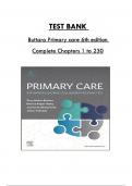 Test Bank For Buttaro Primary care  Interprofessional Collaborative Practice 6th edition, Consists of 20 Complete Chapters, ISBN: 978-0323570152