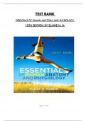 Test Bank For Essentials Of Human Anatomy And Physiology 10th Edition By Elaine N. M, ISBN:  978-0321695987