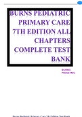 Burns' Pediatric Primary Care 7th Edition Test Bank Course Burns' Pediatric Primary Care 7th Institution Burns' Pediatric Primary Care 7th Burns' Pediatric Primary Care 7th Edition Test Bank