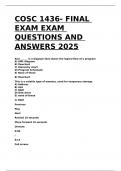 COSC 1436- FINAL EXAM EXAM QUESTIONS AND ANSWERS 2025.