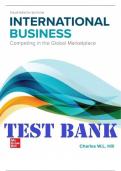 International Business, Competing in the Global Marketplace, 14th Edition By Charles Hill. All Chapters 1-20 | TEST BANK