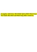 (Complete 320 FULL REVISED Q&A)  Med-Surg I HESI Test bank 2022/2023.