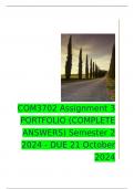 COM3702 Assignment 3 PORTFOLIO (COMPLETE ANSWERS) Semester 2 2024 - DUE 21 October 2024