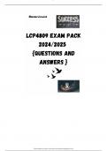 LCP4809 EXAM PACK 2024/2025  {QUESTIONS AND ANSWERS }