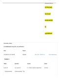 STROKE SCA 411-STROKE SCALE ANSWERS. 20222023 