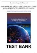 SOLUTION MANUAL - Robert Jacobs & ﻿Richard Chase, Operations and Supply Chain Management 17th Edition, Chapters 1 - 22, Complete Newest Version Isbn No: 9781266271007