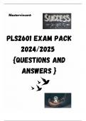 PLS2601 EXAM PACK 2024/2025  {QUESTIONS AND ANSWERS }