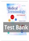 Test Bank for Medical Terminology: Get Connected! 3rd Edition by Suzanne Frucht  ||Complete A+ Guide