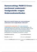 Samenvatting: Pb0812 Cross-sectioneel onderzoek / Veelgestelde vragen: Onderzoeksmethoden