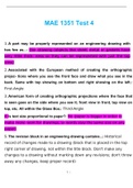 MAE 1351 Test 4 Questions and Answers
