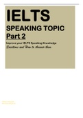 IELTS SPEAKING TOPIC (Part 2) Improve your IELTS Speaking Knowledge Questions and How to Answer them