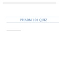 PHARM 101 QUIZ | GRADED 100%