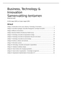 Samenvatting colleges Business, Technology & Innovation