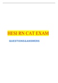 HESI RN CAT EXAM