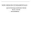 HESI RN FUNDAMENTALS V1&V2-QUESTIONS AND ANSWERS FROM REAL EXAM