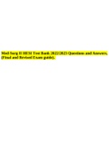 (Complete 320 FULL REVISED Q&A) Med-Surg I HESI Test bank 2022/2023  &  Med-Surg II HESI Test Bank 2022/2023 Questions and Answers, (Final and Revised Exam guide).