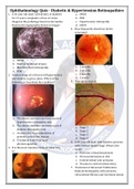 Ophtha Quiz_Diabetic & Hypertension Retinopathies