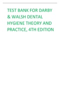 TEST BANK FOR DARBY & WALSH DENTAL HYGIENE THEORY AND PRACTICE, 4TH EDITION