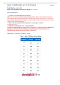 BIO201L Lab 4 Diffusion and Osmosis[RATED A+]