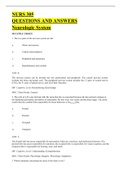 NURS 305 QUESTIONS AND ANSWERS Neurologic System