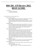 BIO 256  ATI Review 2022 BEST GUIDE 