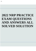2023 NRP PRACTICE EXAM QUESTIONS AND ANSWERS ALL SOLVED SOLUTION