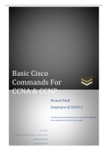 Cisco commands for CCNA-CCNP.  Rutgers University NETWORKING 100