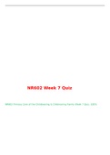 NR602 Week 7 Quiz