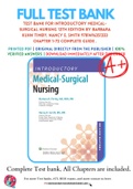 Test Bank For Introductory Medical-Surgical Nursing 12th Edition By Barbara Kuhn Timby; Nancy E. Smith 9781496351333 Chapter 1-72 Complete Guide .