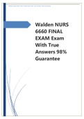 NURS 6660 Midterm and final  Exam - Question with Answers-Walden