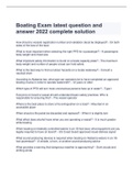 Boating Exam latest question and answer 2022 complete solution