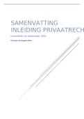 Samenvatting Inleiding Privaatrecht 