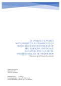 Masterscriptie: de invloed van het wetsvoorstel excessief lenen bij de eigen vennootschap op het verschil in de fiscale behandeling van de IB-ondernemer en de AB-houder