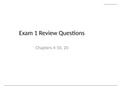 Exam (elaborations) NR 283 PATHOPHYSIOLOGY EXAM 2 REVIEW