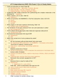 ATI Comprehensive BIOS 256 Exam 2 Q & A Study Notes