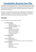 nursing assignment- Constipation Nursing Care Plan 