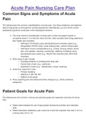 Acute Pain Nursing Care Plan-Nursing assignment 