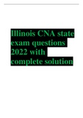 Illinois CNA state exam questions and Answers 2024