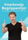 Vaarbewijs Begrippenlijst