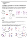 GENETIC DIVERSITY AND MEIOSIS I 