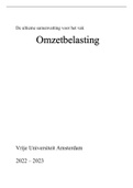 De ultieme samenvatting voor het vak Omzetbelasting