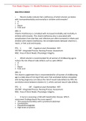 Test Bank Chapter 11: Health Problems of Infants Questions and Answers,100% CORRECT