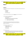 MED-2060 Fundamentals ATI exam test Q&A with 100% solved solutions graded A+ 2022
