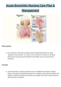 Acute Bronchitis Nursing Care Plan & Management